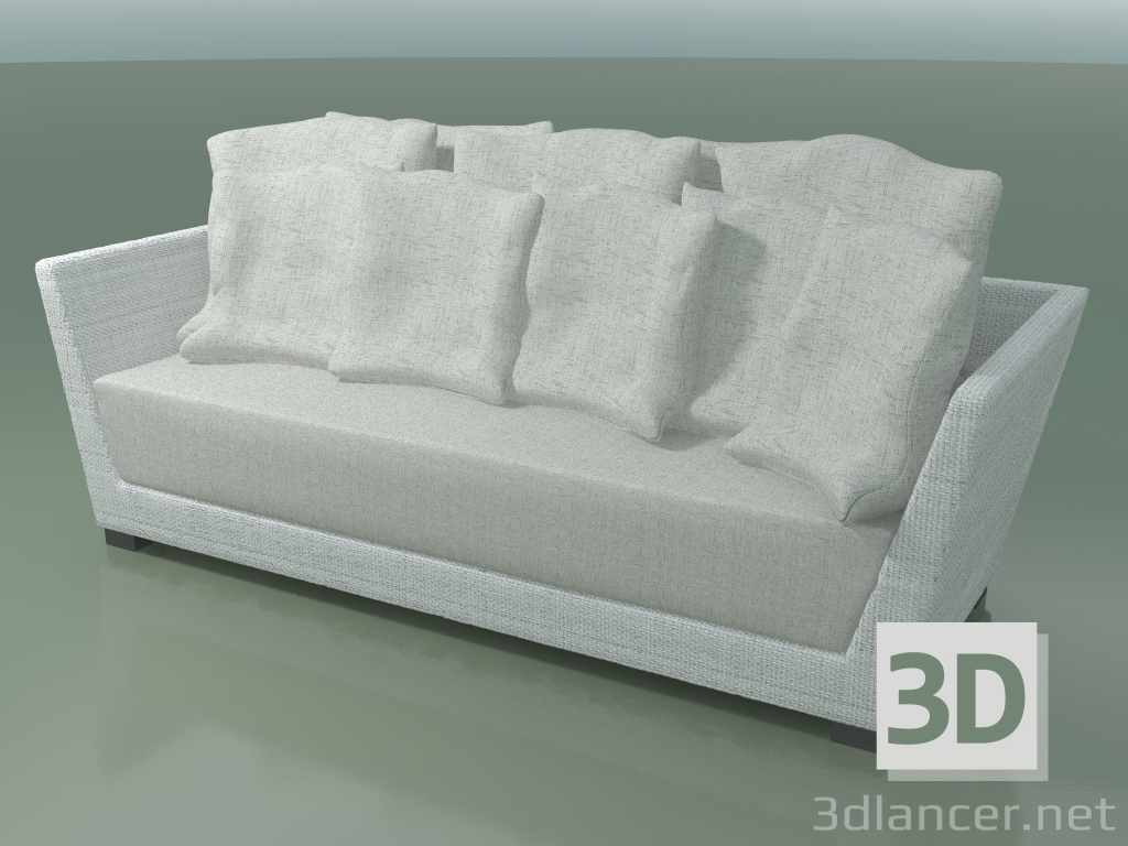 modèle 3D Canapé en polyéthylène tressé blanc-gris InOut (503) - preview