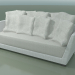 3D Modell Weißgrau gewebtes Polyethylen-Sofa InOut (503) - Vorschau