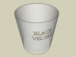 व्हिस्की ब्लैक वेलवेट का ग्लास