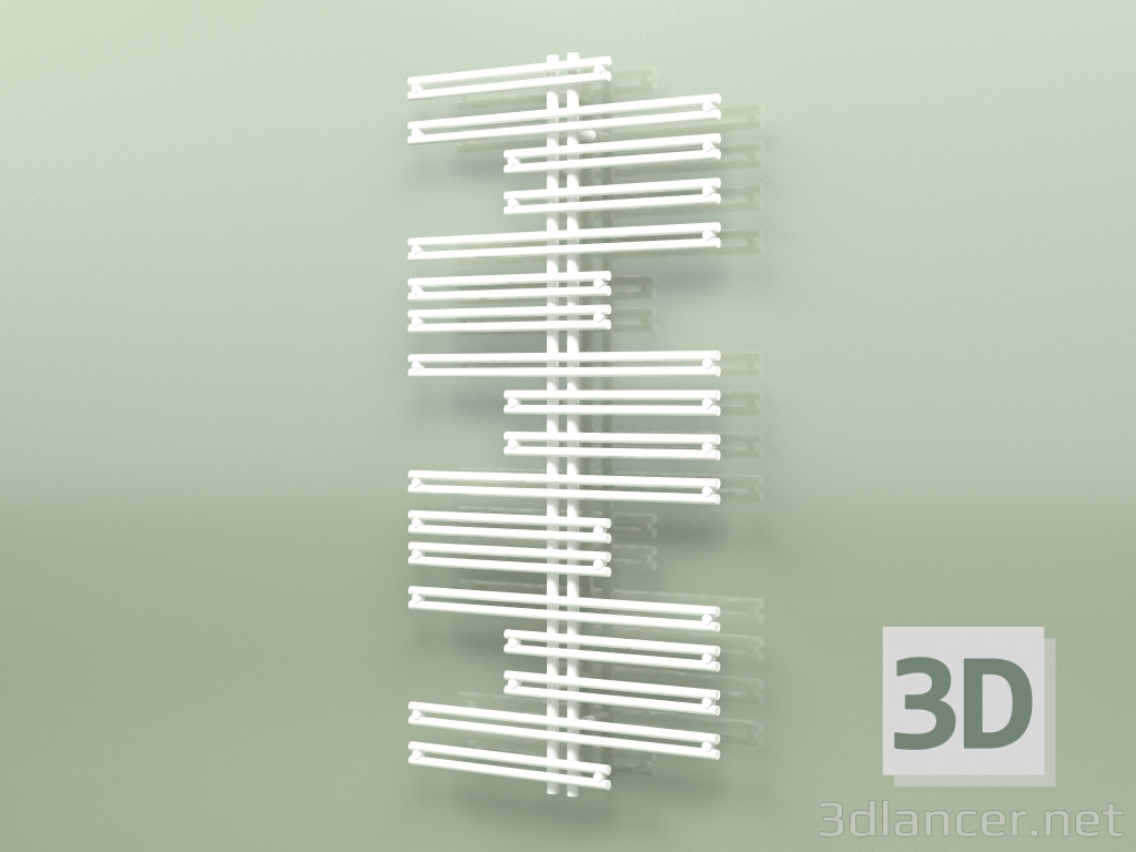 3D modeli Isıtmalı havlu askısı - Kea (1500 x 750, RAL - 9016) - önizleme