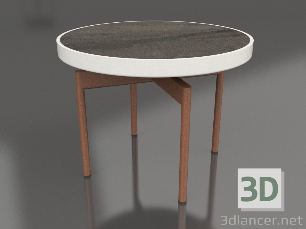 modèle 3D Table basse ronde Ø60 (Gris Agate, DEKTON Radium) - preview