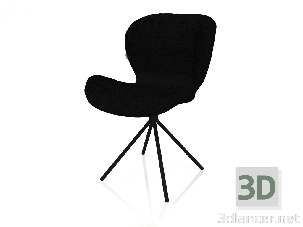 3D Modell Stuhl OMG (Schwarz) - Vorschau