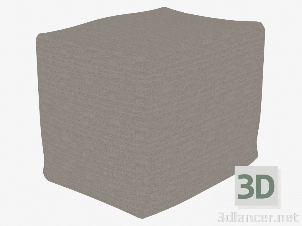 3D modeli Kumaş döşeme Lotus ile Poof - önizleme