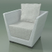 3d model Armchair in white-gray InOut polyethylene (505) - preview