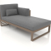 3d model Modular sofa, section 2 right, high back (Bronze) - preview
