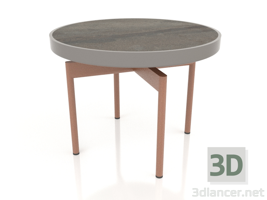 modèle 3D Table basse ronde Ø60 (Gris quartz, DEKTON Radium) - preview