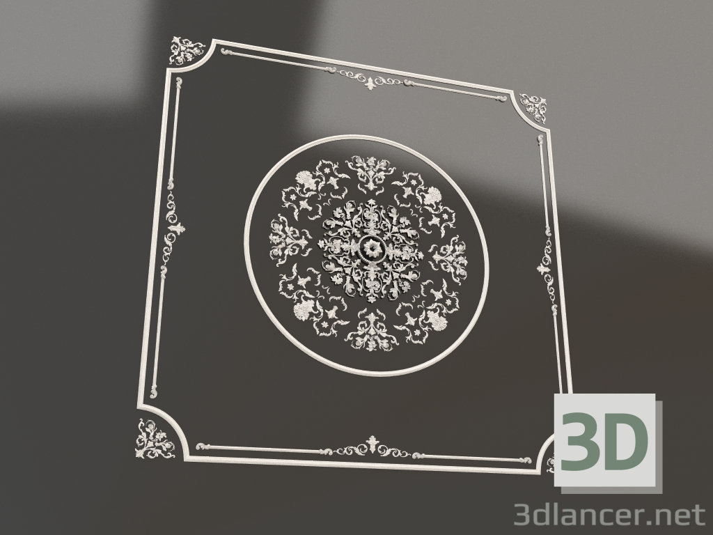 3d model Decoration of walls and ceilings 004 - preview