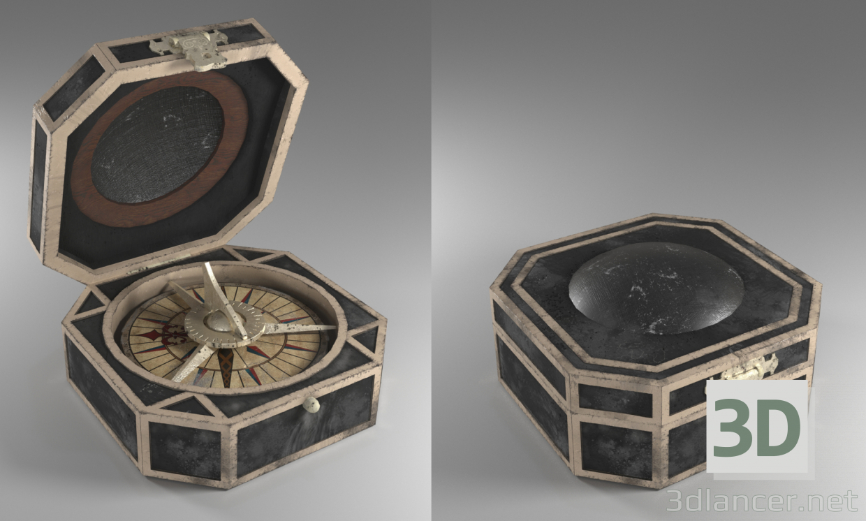 Compas (Piratas del Caribe) 3D modelo Compro - render