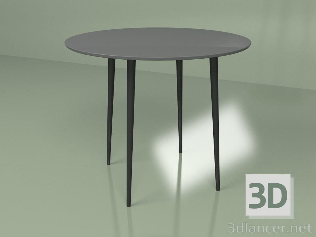 Modelo 3d Mesa de cozinha Sputnik 90 cm (cinza escuro) - preview