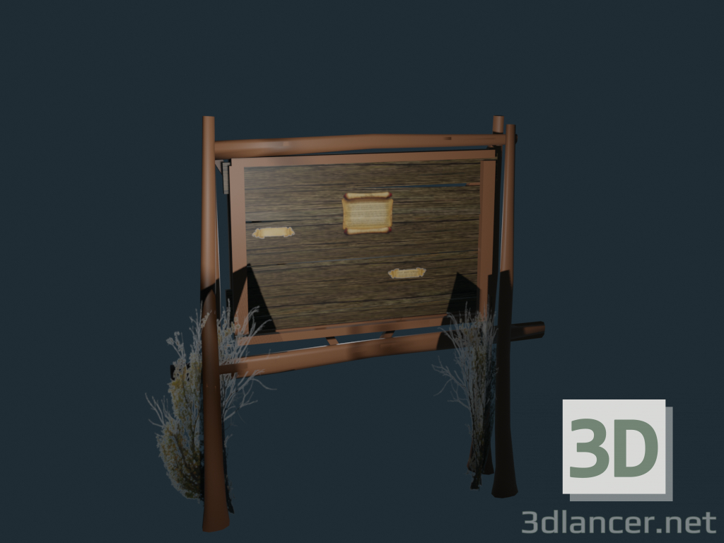 modello 3D di albo comprare - rendering