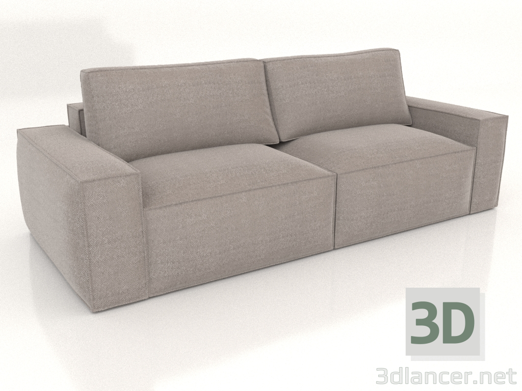 3D modeli Düz yataklı kanepe LEONARDO - önizleme