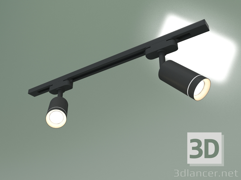 modello 3D Faretto a binario a LED Glory LTB39 (nero) - anteprima