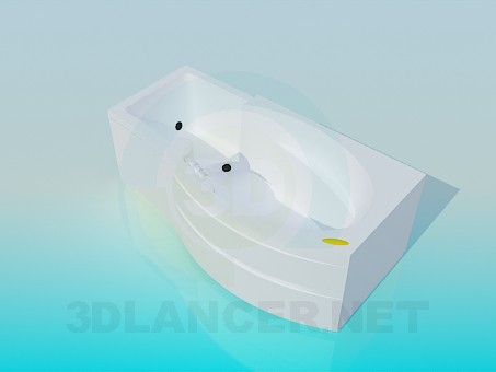 3d модель Ванна-джакузі – превью