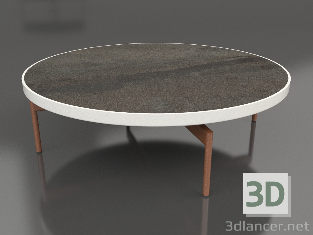 modello 3D Tavolino rotondo Ø120 (Grigio agata, DEKTON Radium) - anteprima