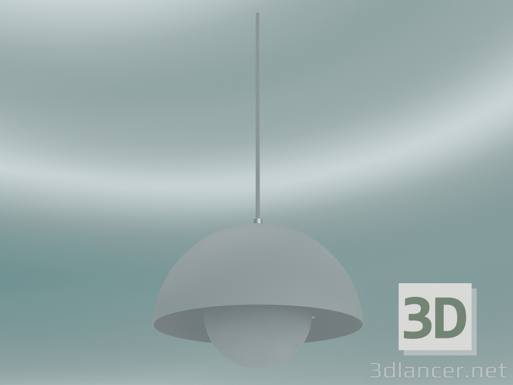 3D modeli Sarkıt Saksı (VP1, Ø23cm, H 16cm, Mat Açık Gri) - önizleme