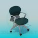 Modelo 3d Cadeira de escritório com rodas - preview