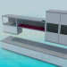 3D modeli Oturma odası mobilyaları - önizleme