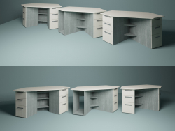 Corner desk, three designs