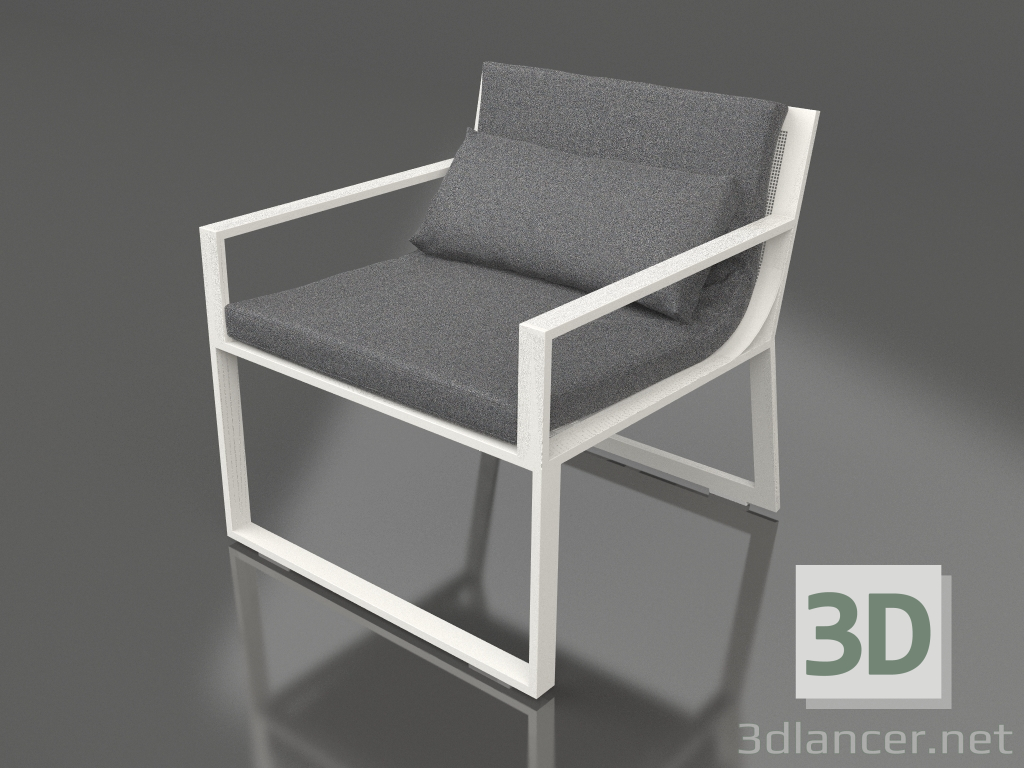 3D modeli Kulüp sandalyesi (Akik gri) - önizleme