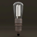 modello 3D di Eco-filament Pear shaped bulb 3D model comprare - rendering