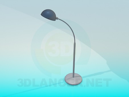 3d модель Металлическая настольная лампа – превью