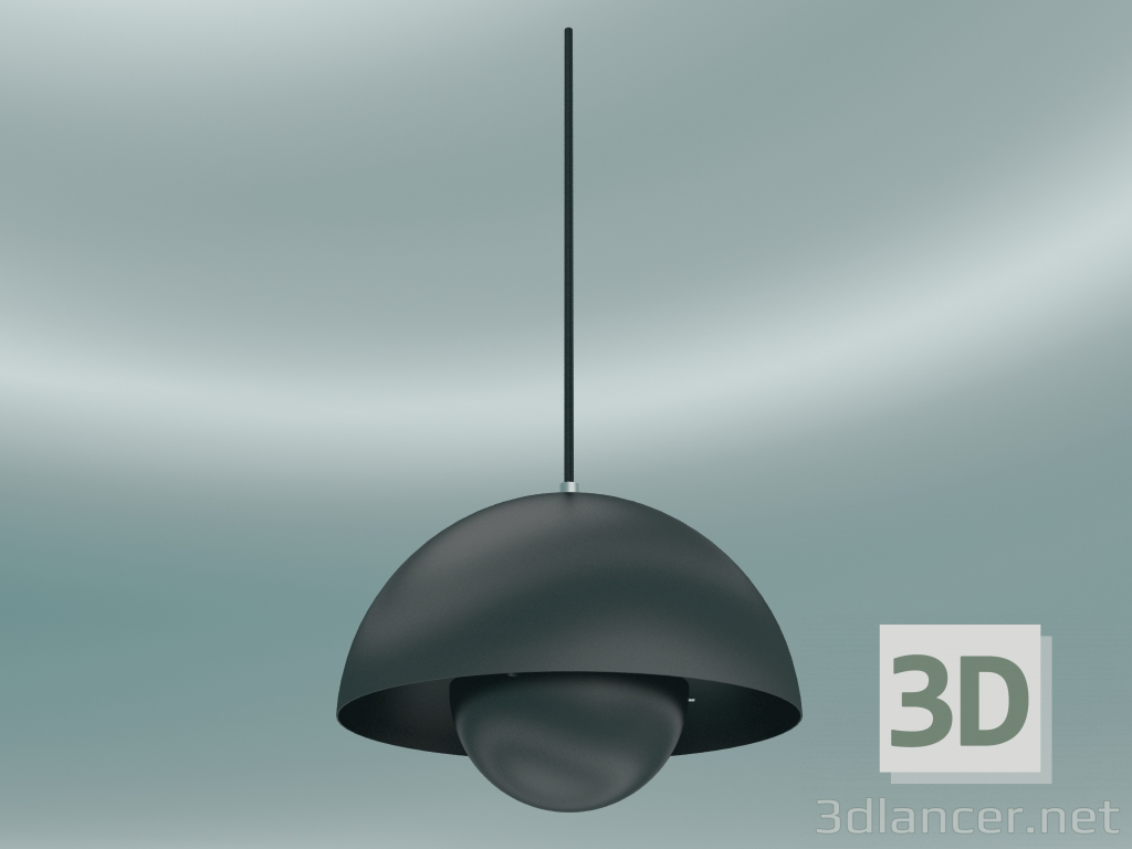 3d model Pendant lamp Flowerpot (VP1, Ø23cm, H 16cm, Dark Green) - preview