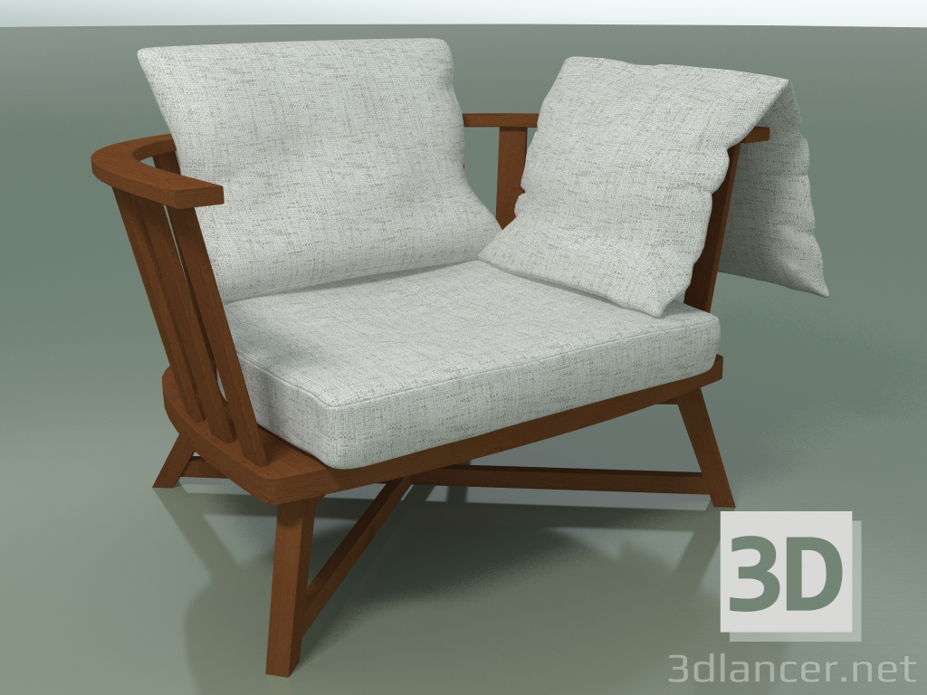 3D Modell Sessel Straße halbkreisförmig InOut (707) - Vorschau