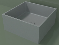 Countertop washbasin (01UN11101, Silver Gray C35, L 36, P 36, H 16 cm)