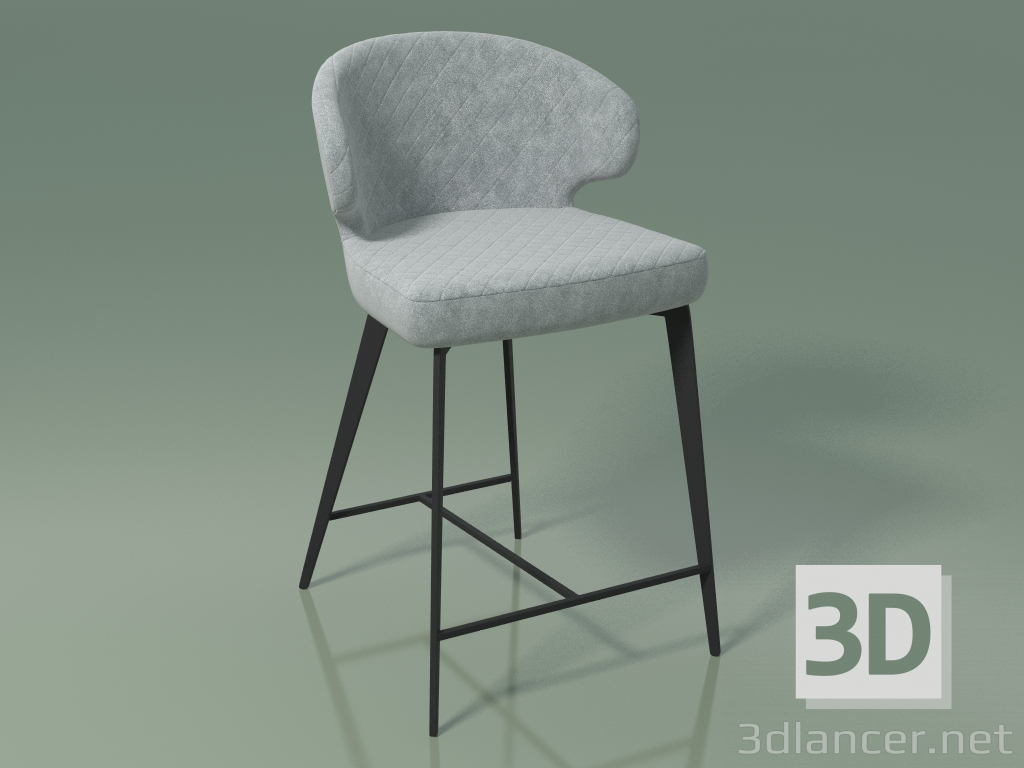 3D modeli Yarı bar sandalye Keen (111880, gölge gri) - önizleme