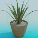 modèle 3D Plante - preview