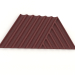 3d model 3D wall panel WEAVE (burgundy) - preview