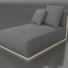 Modelo 3d Seção 5 do módulo do sofá (ouro) - preview