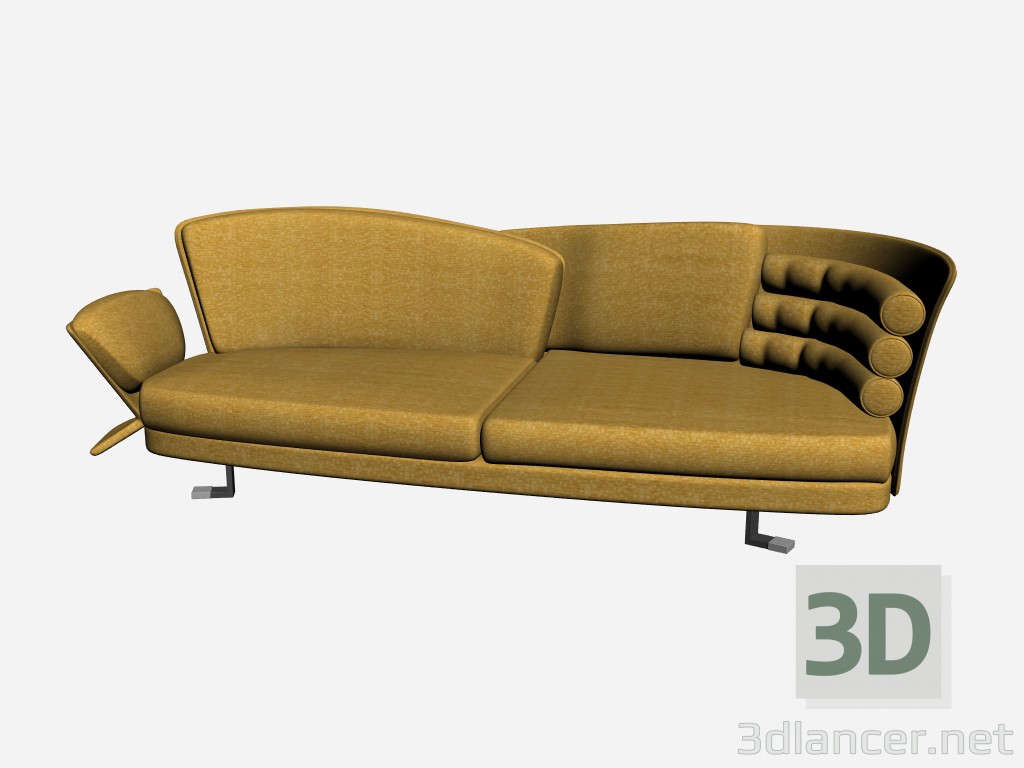 modèle 3D Canapé Régence 2 - preview