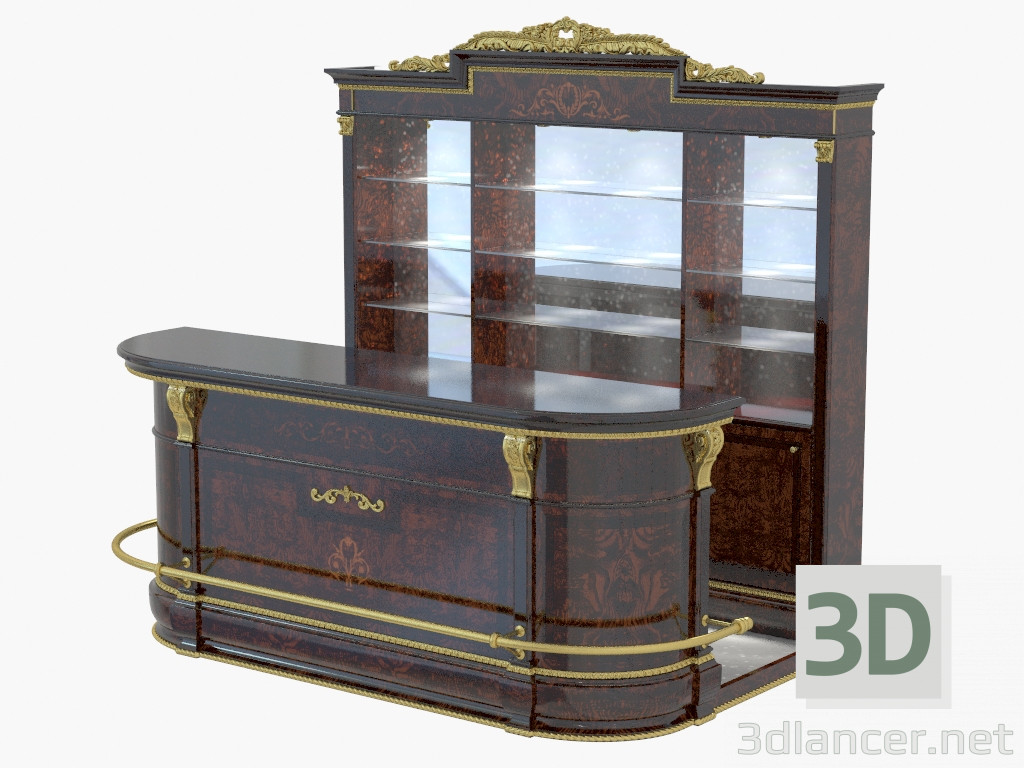 3d model Bar in classical style 1650 - preview
