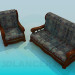 3d model Armchair and Sofa - preview