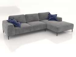 CLOUD sofa with ottoman (upholstery option 4)