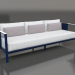3D modeli 3'lü kanepe (Gece mavisi) - önizleme