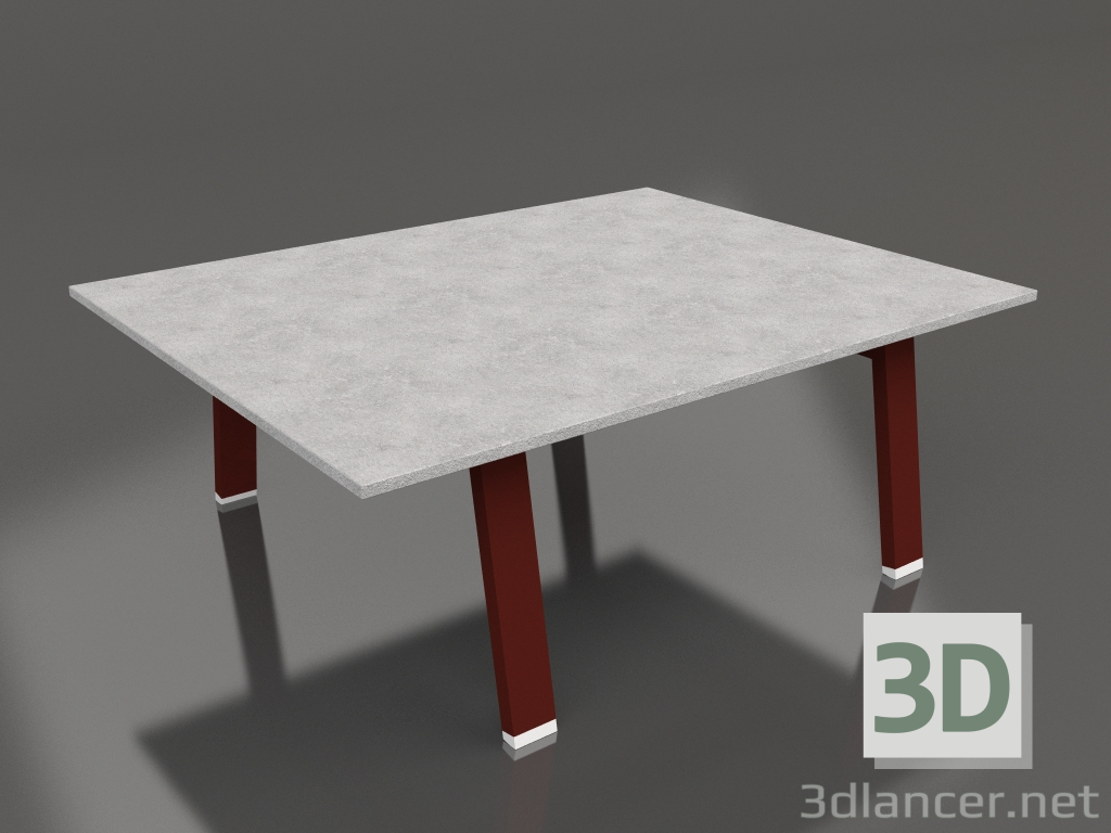 3d model Coffee table 90 (Wine red, DEKTON) - preview