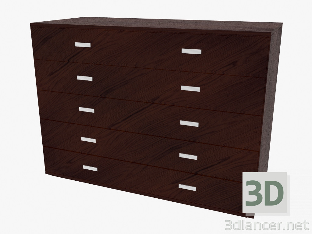 3d model Chest of 5 drawers Olimpo - preview