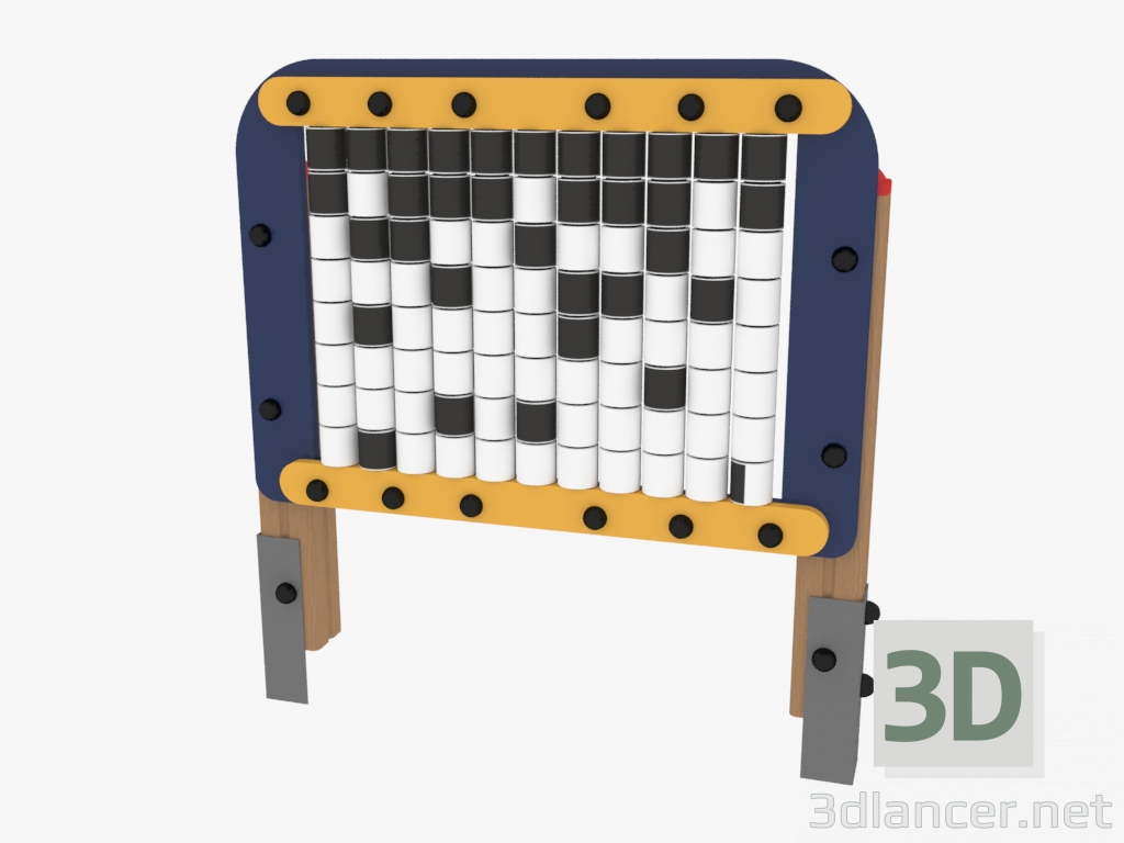 3D modeli Piksel oyun paneli (4015) - önizleme