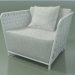 3d model Armchair street InOut (801, White Lacquered Aluminum) - preview