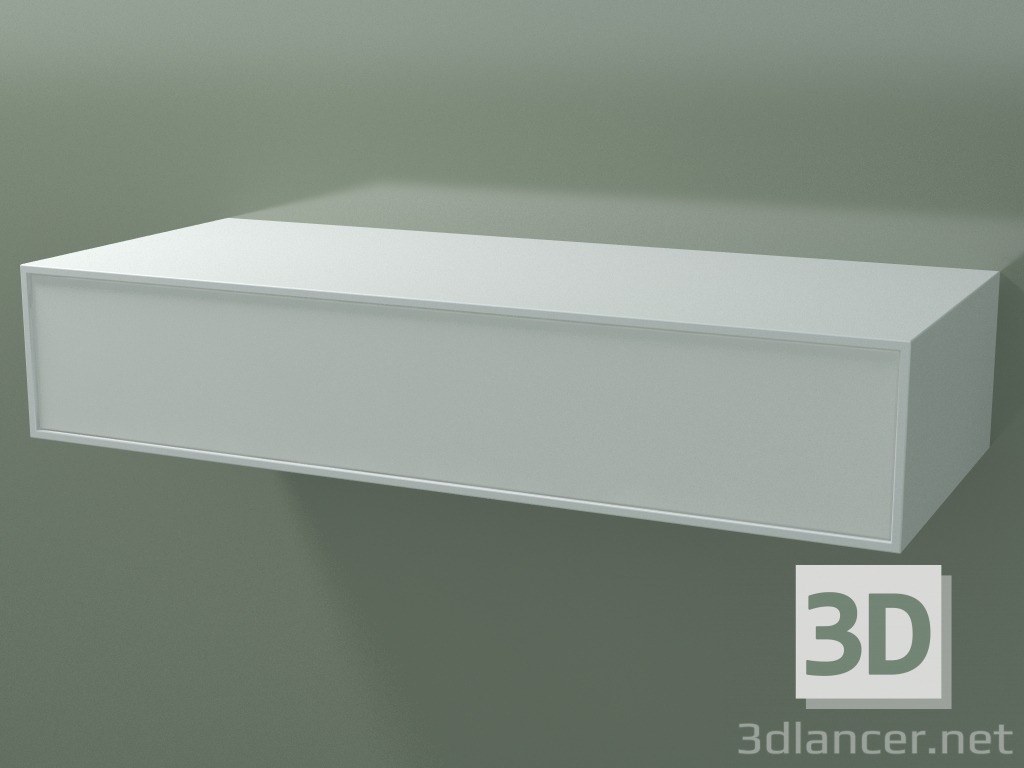3d model Caja (8AUEAB01, Glacier White C01, HPL P01, L 120, P 50, H 24 cm) - vista previa