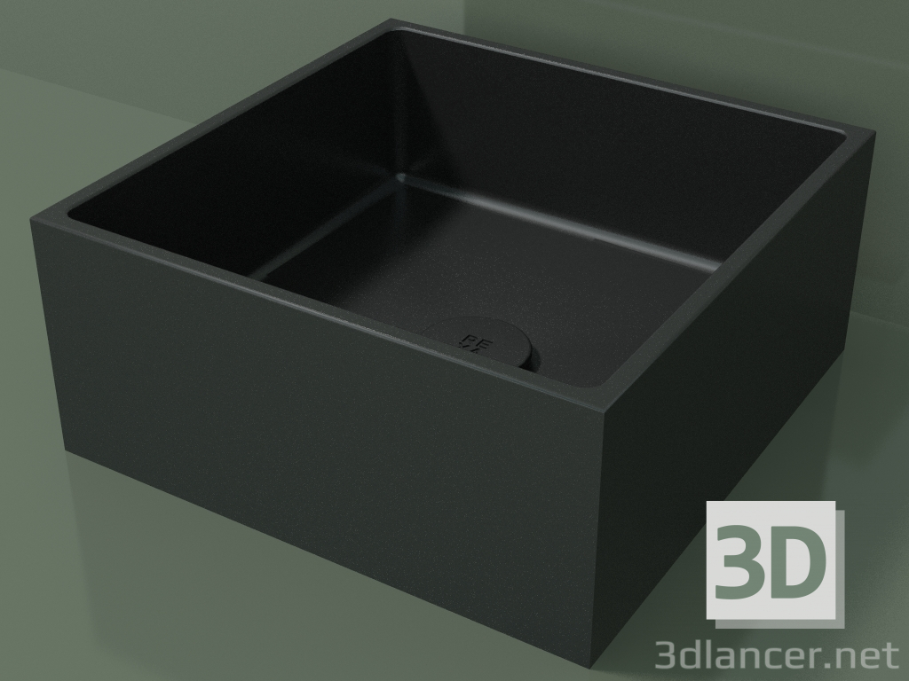 modello 3D Lavabo da appoggio (01UN11101, Deep Nocturne C38, L 36, P 36, H 16 cm) - anteprima