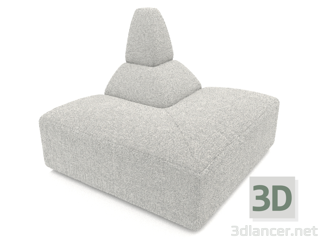 Modelo 3d Módulo sofá (canto externo, 3 cm) - preview