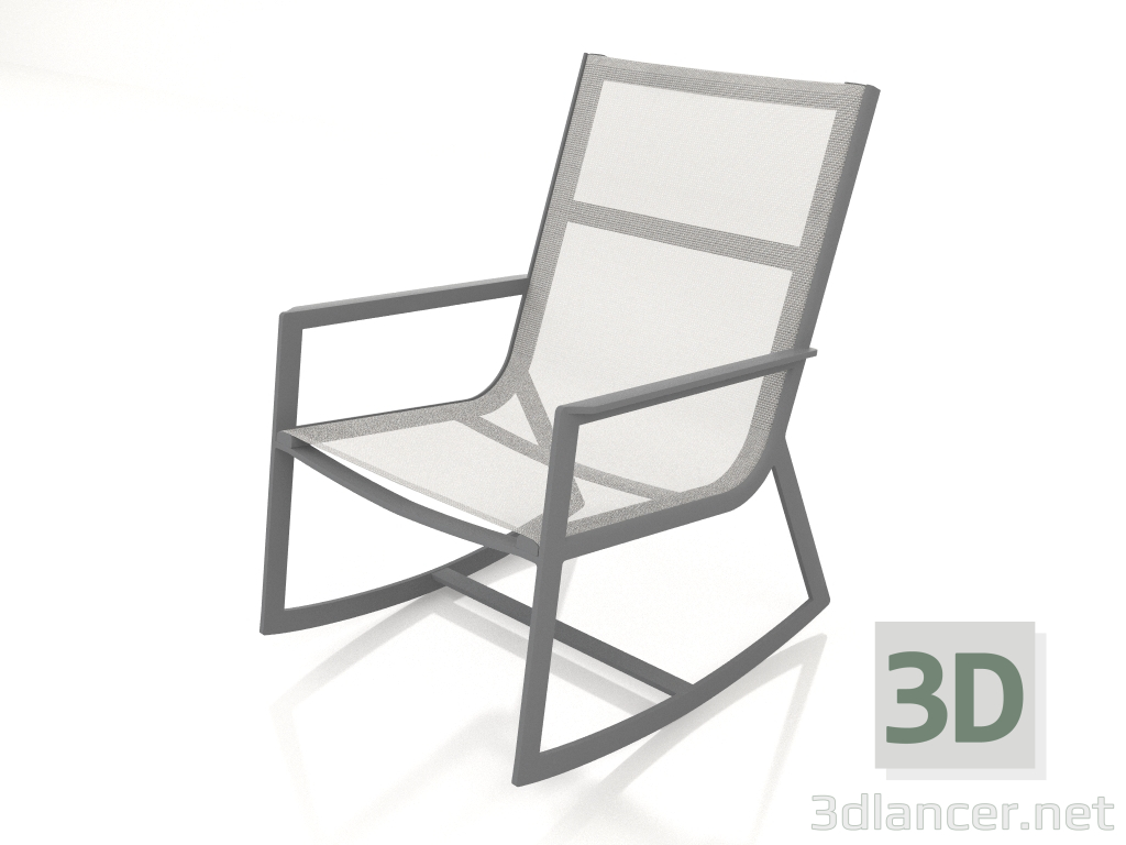 Modelo 3d Cadeira de balanço (Antracite) - preview