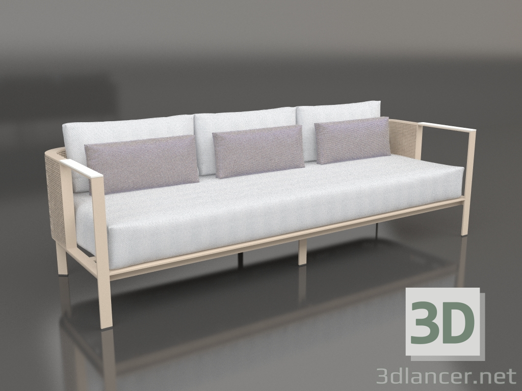 3D modeli 3'lü kanepe (Kum) - önizleme