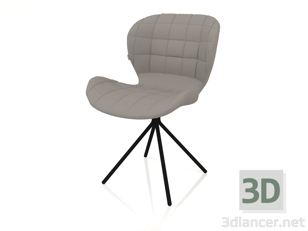 3D modeli Sandalye OMG LL (Gri) - önizleme