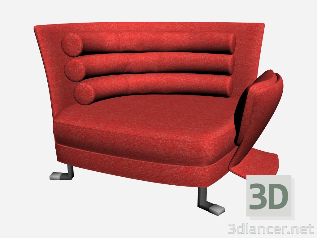 modèle 3D Fauteuil Régence 2 - preview