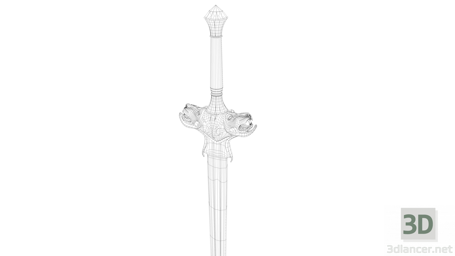 3 डी मॉडल कैरल की तलवार (सजावटी) - पूर्वावलोकन