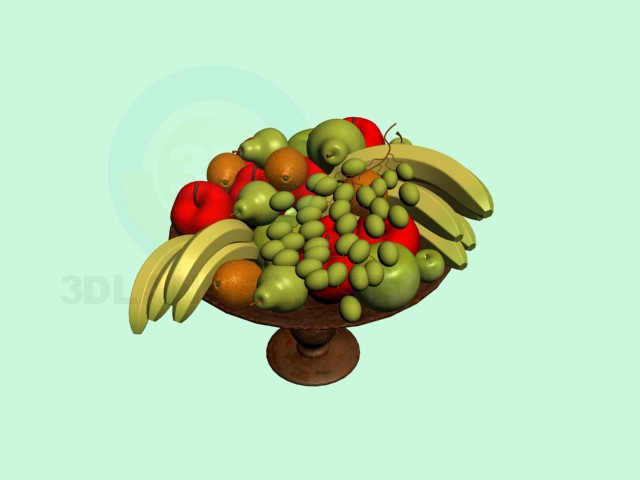 3D Modell Früchte - Vorschau